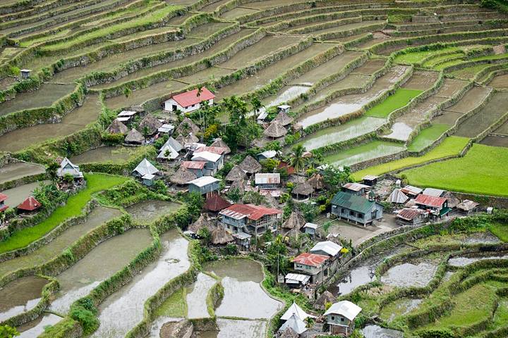 Terraços de arroz de Batad, nas Filipinas