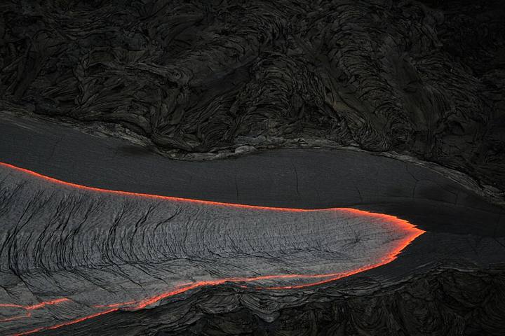 Fluxo de lava no Havaí