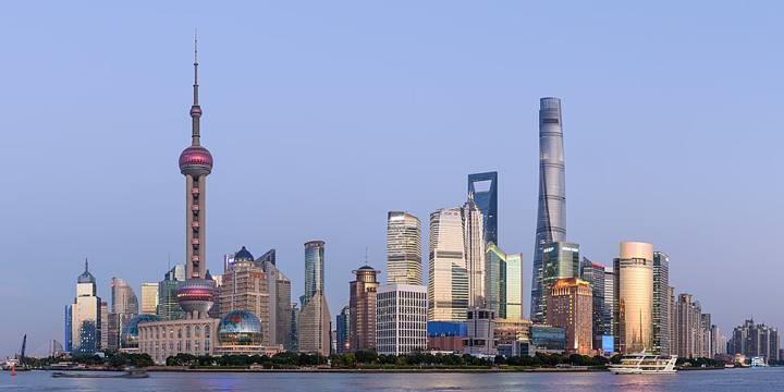 Distrito financeiro de Pudong, em Xangai