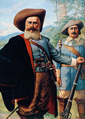 Pintura de Benedito Calixto representando o bandeirante Domingos Jorge Velho