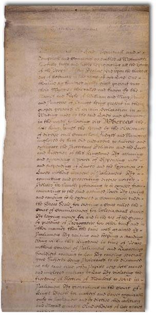 O Bill of Rights (Declaração de Direitos) de 1689